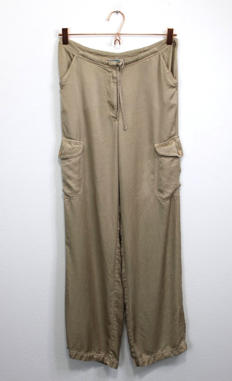 Johnny Was Cargo Lounge Silky Pants Gold Size XS